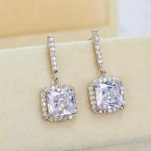 🌟Fancy Square Sterling Silver Earrings